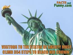 Visitors To The Statue Of Liberty Must Climb 354 Steps To Reach Her Crown Statue Liberty Newyork Facts Statue Liberty Statue Of Liberty