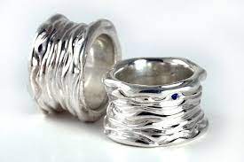 The turquoise itself is nice and chunky, and its solidly affixed to the silver ring base. Chunky Silver Ring Solid Silver Ring Big Silver Ring Sterling Silver Water Waves Chunky Silver Rings Silver Rings Silver Ring Designs