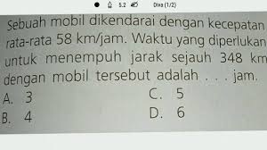 Maybe you would like to learn more about one of these? Pembahasan Soal Kecepatan Waktu Dan Jarak Tempuh Soal Un Kelas 6 Sd Youtube