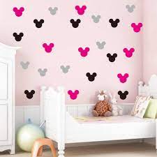 Minnie mouse wallpaper for bedroom. Disney Mickey Minnie Portrait Wall Stickers For Kids Rooms Bedroom Home Decor Cartoon Wall Decals Vinyl Wallpaper Diy Mural Art Wall Stickers Aliexpress