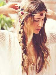 Free People Floral Braid Ins Hippie Hair Boho Braided Hairstyles Bohemian Hairstyles