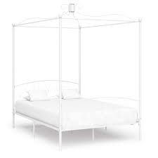 Vidaxl Himmelbett Gestell Weiss Metall 120 X 200 Cm Gitoparts