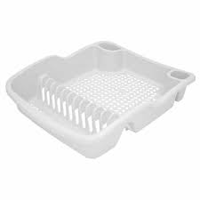 Wilko White Dish Drainer Wilko The vintage draining rack makes use of vertical space with two levels of stacking and a section for. wilko white dish drainer