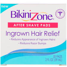 Ingrown hairs cause red, often itchy bumps where a hair has grown back into the skin. Bikini Zone After Shave Pads Ingrown Hair Relief 50 Pads 2 Fl Oz 59 Ml Iherb