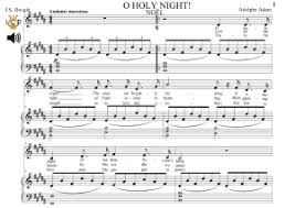O Holy Night Noel Medium Voice In B Major Mezzo A Adam J S Dwight Digital Score
