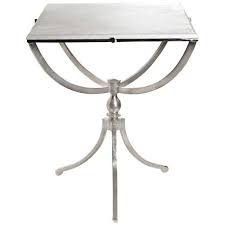 Art Deco Brushed Nickel And Marble Top Square Accent Table 8w591 Lamps Plus Square Accent Tables Marble Side Tables Square Side Table