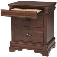 Night stand with secret storage. Marseille Nightstand With Hidden Drawer Countryside Amish Furniture