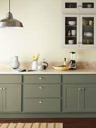 Pair light upper cabinets with a darker base so the room still feels light and spacious. 14 Kitchen Cabinet Colors That Feel Fresh Bob Vila Bob Vila
