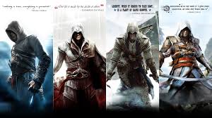Assassin S Creed Wallpaper Assassin S Creed Altair Ezio Connor And Edward By Okiir Assassin S Creed Wallpaper Assassin S Creed Hd Assassins Creed Game