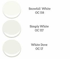 Snowfall white is a beautiful white paint color that can be used as a trim, wall, or cabinet color. Benjamin Moore White Paint Colours Claire Jefford