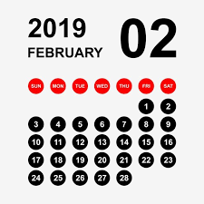 2019 Calendar February Calendar Calendar 2019 Calendar 2019 2019 Calendar February Calendar 2019 Png Transparent Clipart Image And Psd File For Free Download February Calendar 2019 Calendar Calendar