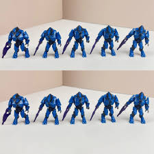 10x New Blue Elite Minor Halo Mega Bloks Construx Covenant Figure  Minifigure Toy