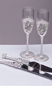 Wedding Glasses And Cake Server Set Wedding By Weddingartgallery Wedding Glasses Wedding Champagne Glasses Wedding Toasting Glasses