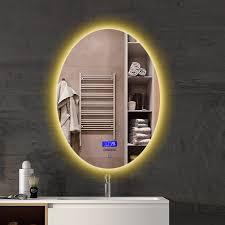 Shop for bathroom vanities at amazon.com. Intelligent Anti Fog Bathroom Vanity Mirror Touch Led Mirror Wall Makeup Screen Show Time Date Temperature And Bluetooth Music Led Mirror In Shop Customized Led Mirrors In India