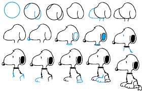 We are going to draw it in just two steps. S Sn Sno Snoo Snoop Snoopy Snoopy Drawing Easy Drawings Drawing For Kids