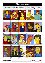 That's a whole lot of seasons and episodes!. Animated Celebrities 002 The Simpsons Quiznighthq