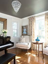 Given a charcoal finish, the desk features simple round steel pulls. Goodbye Dining Room Hello Music Room The Decorologist