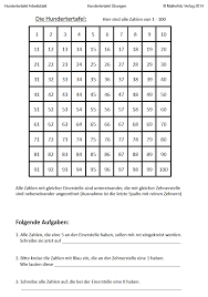 Im vordergrund steht das produktive üben: Hundertertafel Zum Ausdrucken Hundertertafel Ubungen Mathefritz