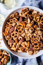 Texas trash is primarily made of different chex cereals, cheerios, and nuts. Texas Trash Snack Mix Vegetarian Or Vegan Vanilla And Bean
