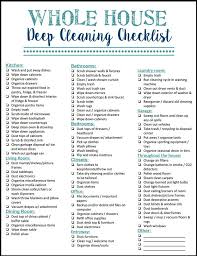 House Cleaning Lists Sada Margarethaydon Com