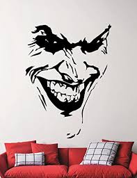 Wall stickers for kids you can easily apply these simple peel and wall stickers for kids decals for your kids rooms in just minutes and end. Joker Wall Sticker Comics Superhero Decals Home Interior Design Living Room Decor Nursery Wall Art Vinyl Art Removable Sticker 4jzz Buy Online In Samoa At Samoa Desertcart Com Productid 44016050