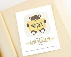 Personalized Bookplates Baby Shower Bookplate By Perapress 9 00 Baby Shower Book Cute Baby Gifts Book Plates