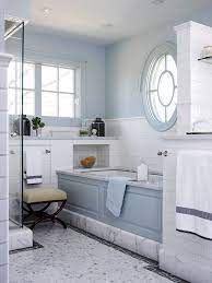 Buttercream + white + light blue. 97 Cool Blue Bathroom Design Ideas Digsdigs