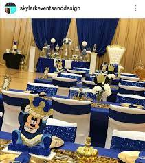 Royal Mickey Mouse Baby Shower Dessert Table And Decor Mickey Baby Showers Mickey Mouse Baby Shower Royalty Baby Shower