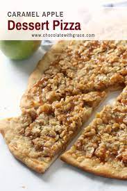 Caramel Apple Dessert Pizza Recette Recette Dessert Alimentation Recette