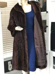 Women Vintage Natural Dark Brown Mink Fur Coat sz. 8-10 - Etsy
