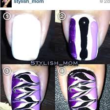 Abstractnail Art Tutorial Needle Drag Put One Basic Coat Let Dry Put A Thicker 2nd Coat And Immediately Put The Str Kuku Simpel Desain Seni Kuku Kuku Cantik