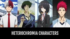 Anime characters broken down by various features, including hair color, eye color, accessories, and more. Heterochromia Characters Anime Planet