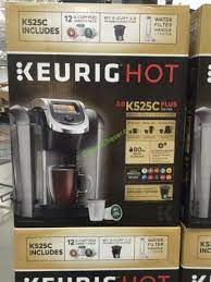Cup size selector custom brew strength digital clock digital display digital timer double insulated wall dual carafe fits any size cup or mug fits most cup holders fits travel mug frothing wand glass carafe hot water dispenser indicator. Keurig K525c Coffee Maker With 12 K Cup Pods Costcochaser