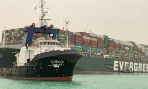 Suez canal blocked after container ship runs aground: O6bksjcm3fashm