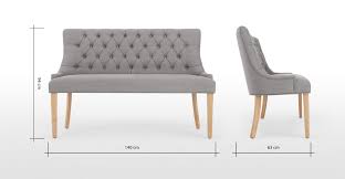 Flynn Dining Bench Graphite Grey Gray Dining Chairs Casual Dining Rooms Dining Room Small