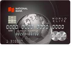 3 2,500 bonus rewards points awarded after first purchases 5, redeemable for $25 cash back, merchandise, gift cards or travel savings. National Bank World Elite Mastercard Login Make A Payment