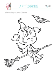 coloriage la petite sorciere halloween activites gravity falls bill