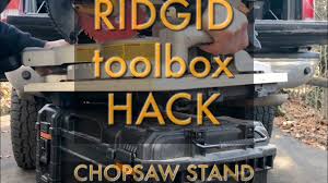 Ridgid monster box® storage systems. Ridged Toolbox Hack Rolling Chopsaw Stand Youtube