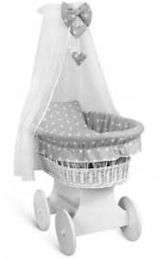 Affordable full size furniture suites for sale at rooms to go. Baby Full Bedding Set With Canopy To Fit Wicker Moses Basket Small White Stars Ebay