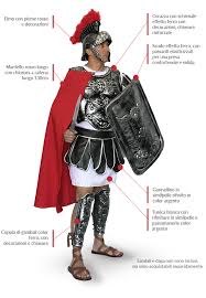 Soldato romano da colorareil vestito di arlecchino. Costume Centurione Romano Adulto Professionale Karabu