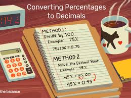 You could also use variables of type double instead of decimal. How To Convert Percentages To Decimals
