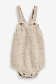 Tactile and insulating, made to ensure warmth and comfort. Buy The Little Tailor Fawn Ecru Knitted Baby Romper Bodysuit From The Bayern Design Online Shop