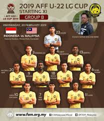 Berikut ini link live streaming duel skuat garuda dengan harimau malaya. Fa Malaysia On Twitter 2019 Aff U 22 Lg Cup Wednesday 20 February 2019 Starting Xi Indonesia Vs Malaysia National Stadium Phnom Penh 3 30pm Cam 4 30pm My Full Players List At