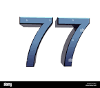 Number 77 Cut Out Stock Images & Pictures - Alamy