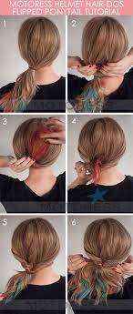Helmfrisur Ist Motoress Hair Hair Helmfrisur Ist Motoress Flipped Ponytail Helmet Hair Hair Styles