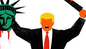Resultado de imagem para charge da estatua da liberdade, porém não