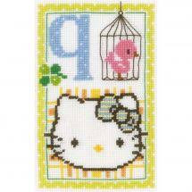 · modele point de croix anniversaire 20 ans avec chat. Abecedaire Kits De Points De Croix Abecedaires Broderie