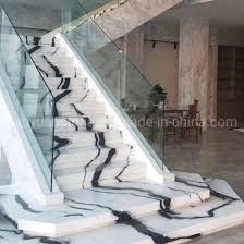 White beige grey brown black green red blue yellow multicolor more. China Contemporary Panda White Marble Stairs Staircase With Veins Continue For Modern House Home Hotel China Step Stair Straight Stair