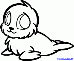 210x230 baby harp seal stickers redbubble. Free Coloring Pages Elephant Seal Coloring Home