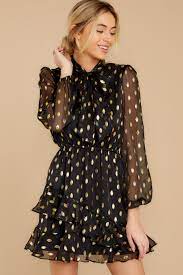 Creative Play Black And Gold Print Dress Dresses Gold Dresses Long Print Dress